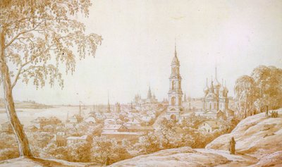 Widok Kostromy, Rosja, 1838. autorstwa Nikandor Grigorievich Chernetsov