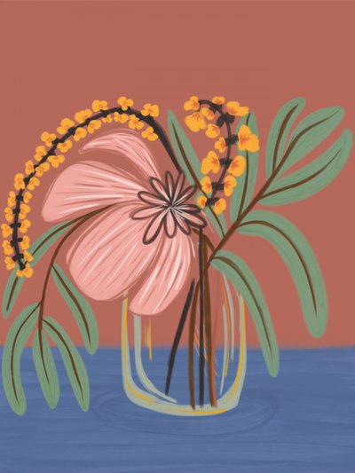 Wazon „Blush Botanical” autorstwa Nikita Jariwala