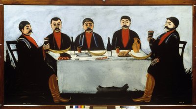 Święto pięciu książąt. autorstwa Niko Pirosmani