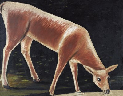 Picie sarny autorstwa Niko Pirosmani