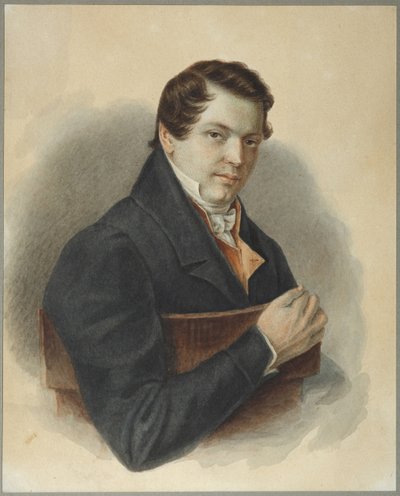 Portret dekabrysty Michaiła Naryszkina 1798-1863, 1832 autorstwa Nikolai Alexandrovich Bestuzhev