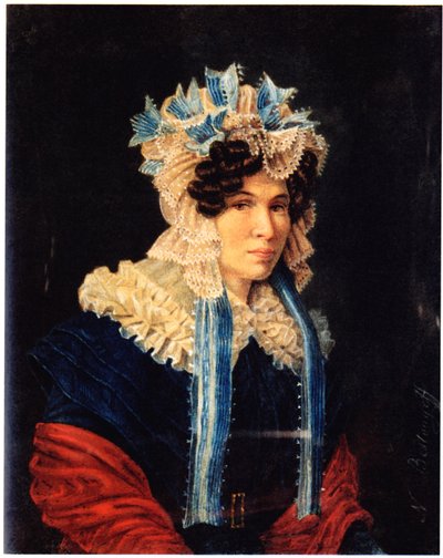 Portret Lubowa Iwanowny Stiepowej 1783-1858, 1927 autorstwa Nikolai Alexandrovich Bestuzhev