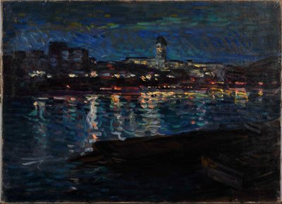 Sekwana nocą, ok. godz. 1905. autorstwa Nikolai Alexandrovich Tarkhov