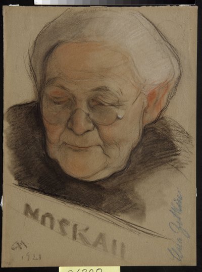 Portret Clary Zetkin (z domu Eisneer autorstwa Nikolai Andreevich Andreev