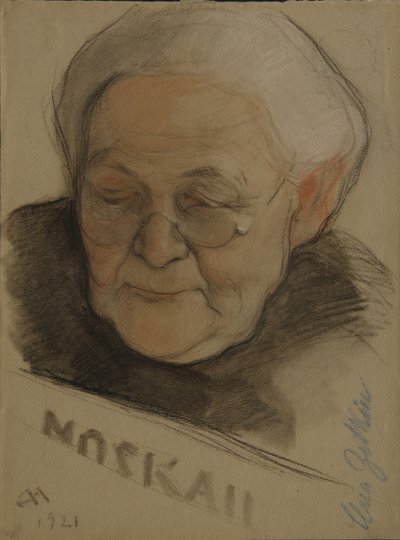 Portret Klary Zetkin 1857-1933, 1921 autorstwa Nikolai Andreevich Andreev