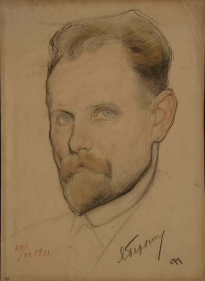 Portret Jana Berzina 1889-1938, 1921 autorstwa Nikolai Andreevich Andreev