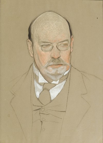 Portret malarza Ilji Ostrouchowa 1858-1929, 1923 autorstwa Nikolai Andreevich Andreev