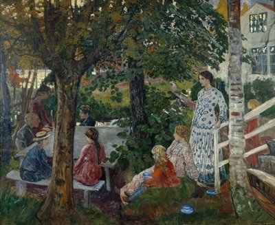 Urodziny w ogrodzie autorstwa Nikolai Astrup