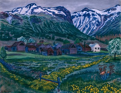Jaskierowa noc autorstwa Nikolai Astrup