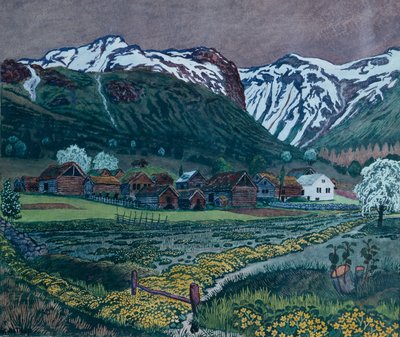 Jaskierowa noc autorstwa Nikolai Astrup