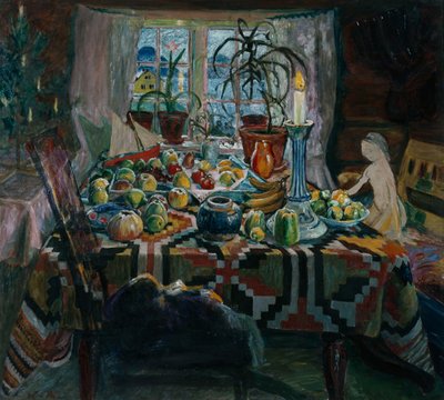 Boże Narodzenie (olej na płótnie) autorstwa Nikolai Astrup