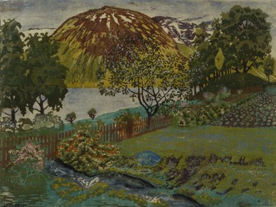 Czerwcowa noc w ogrodzie (olej na płótnie) autorstwa Nikolai Astrup