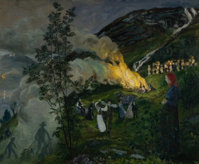 Letni Pożar autorstwa Nikolai Astrup