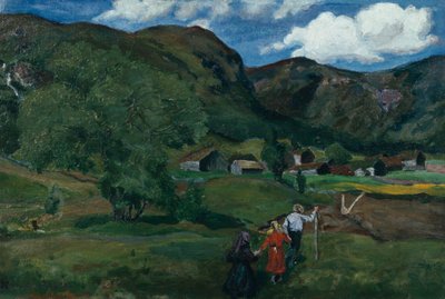 Bawiące się dzieci autorstwa Nikolai Astrup