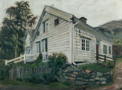 Plebania w deszczową pogodę autorstwa Nikolai Astrup