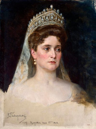 Caryca Aleksandra Fiodorowna, 1907. autorstwa Nikolai Bodarevsky
