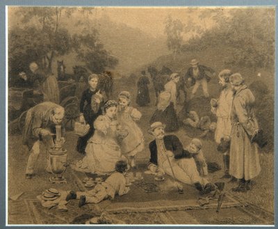 Herbatka dla właścicieli ziemskich autorstwa Nikolai Dmitrievich Dmitriev Orenburgsky
