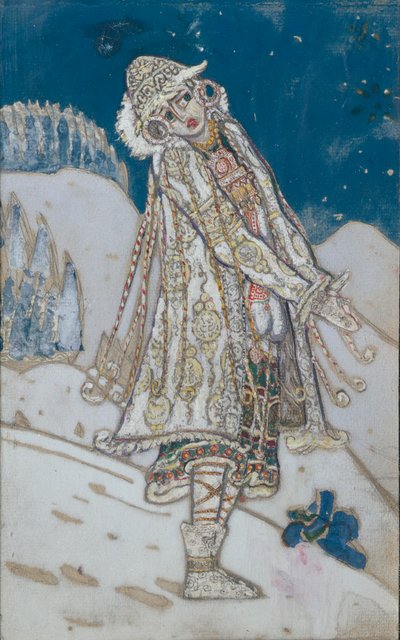 Projekt kostiumu do sztuki teatralnej Snow Maiden A. Ostrovsky