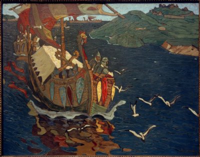 Kupcy zagraniczni autorstwa Nikolai Konstantinowitsch Roerich