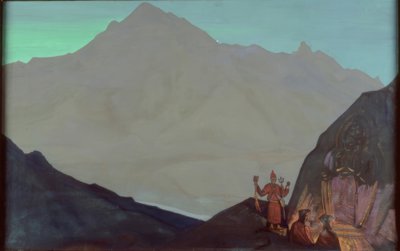 N.K.Roerich, Czenrezig, Tybet Zachodni autorstwa Nikolai Konstantinowitsch Roerich