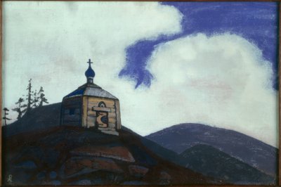 N.K. Roerich, kaplica św. Sergiusza z Radoneża autorstwa Nikolai Konstantinowitsch Roerich