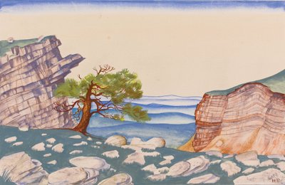 Scenografia do baletu Święto wiosny Le Sacre du Printemps I. Strawińskiego autorstwa Nikolai Konstantinowitsch Roerich