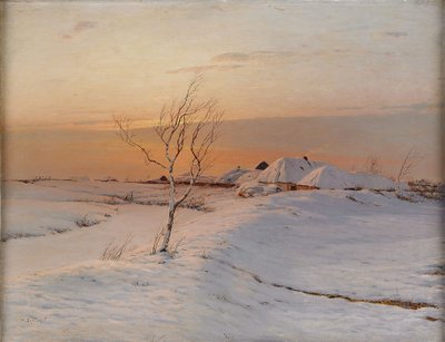 Zimowy Wieczór, 1895 autorstwa Nikolai Nikanorovich Dubovskoy