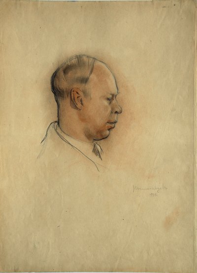 Portret kompozytora Siergieja Prokofiewa (1891-1953) autorstwa Nikolai Nikolayevich Vysheslavtsev