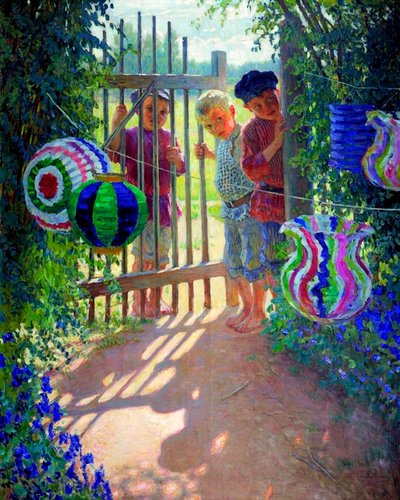 Goście”, 1913. autorstwa Nikolai Petrovich Bogdanov Belsky