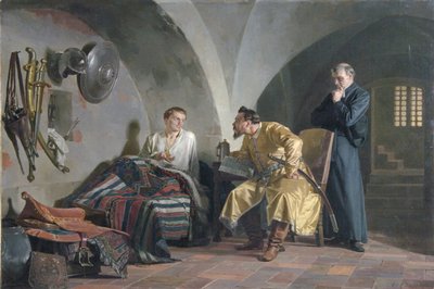 Fałszywy Dmitrij I w Domu Adama Wiśniowieckiego, 1876 r. autorstwa Nikolai Vasilyevich Nevrev