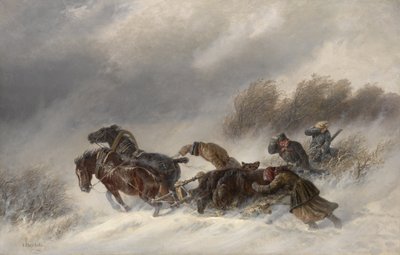 Powrót z polowania na niedźwiedzie, 1881 autorstwa Nikolai Yegorovich Sverchkov