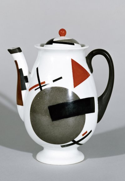 Dzbanek do kawy, ok. 1924 r. (porcelana) autorstwa Nikolaj Mihailovic Suetin