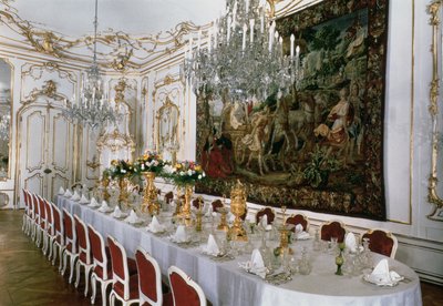 01119 Państwowa Sala Bankietowa zaprojektowana przez Nikolausa Pacassiego (1716-90) (zdjęcie) autorstwa Nikolaus Pacassi