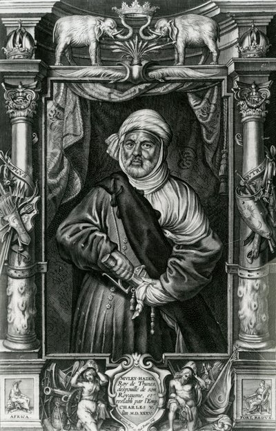 Abu l-Hasan Ali, zwany także Muley Hacén, 1535 autorstwa Nikolaus van der Horst