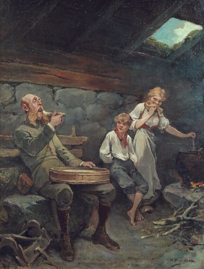 Pan i owsianka z kwaśnej śmietany autorstwa Nils Bergslien