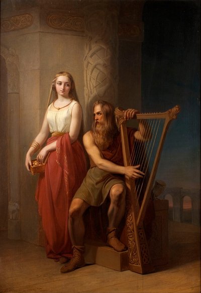 Itun i Bragy, 1846 autorstwa Nils Jakob Blommér