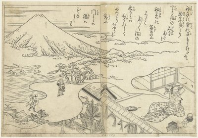 Marzy o Fuji autorstwa Nishikawa Sukenobu (attributed to)