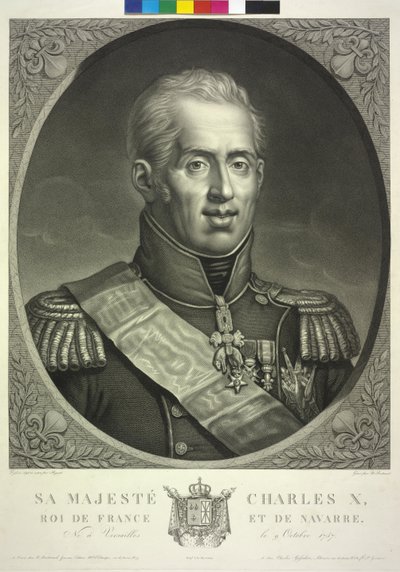 Król Francji Karol X autorstwa Noel Francois Bertrand