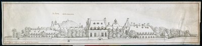 Szpital St Louis, c.1677 (pióro i atrament na papierze) autorstwa Noel Gasselin
