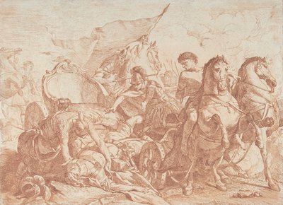 Upadek Antiocha z rydwanu, XVIII w., XVIII w. autorstwa Noel Halle