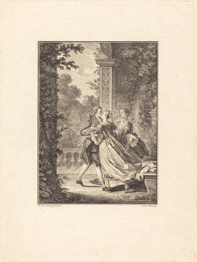 Bez zrozumienia czegokolwiek z tej tajemnicy autorstwa Noël Le Mire after Jean Michel Moreau