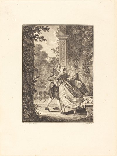 Bez zrozumienia czegokolwiek z tej tajemnicy autorstwa Noël Le Mire after Jean Michel Moreau