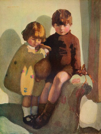Ian i Rosemary, ok. 1923 autorstwa Norah Neilson Gray