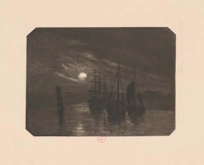 Księżycowy port autorstwa Norbert Goeneutte