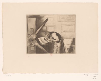 Portret Henri Charlesa Guérarda w jego pracowni autorstwa Norbert Goeneutte