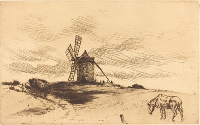 Młyn w Saint Jacut autorstwa Norbert Goeneutte