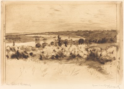 Sekwana w Quillebeuf autorstwa Norbert Goeneutte