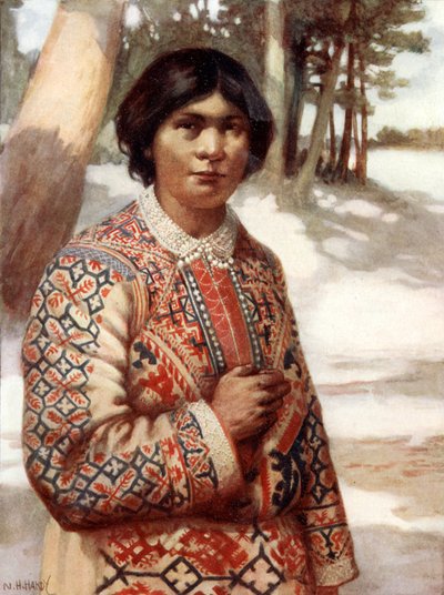 Kobieta Ostiak, Syberia autorstwa Norman Hardy