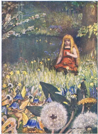 The Maybells and the Flowers: „Teraz wiem, że więcej może zostać w domu, majowe dzwony tak mnie nazywają (kolor lito) autorstwa Norman Mills Price