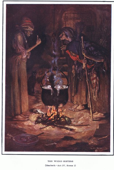 Dziwne siostry (Makbet) autorstwa Norman Mills Price